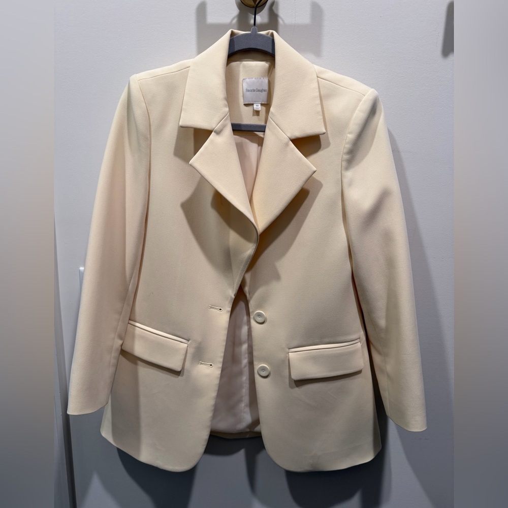Favorite Daughter Butter Yellow Single-Breasted Blazer